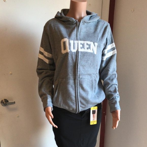 LIDA Tops - Women's Full Zip Hoodie Jacket Top Grey